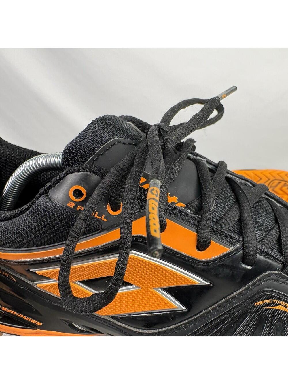 Lotto Raptor Syn-Pulse Indoor Court Shoes Men’s Size 11 (US) Black/Orange - Picture 7 of 15